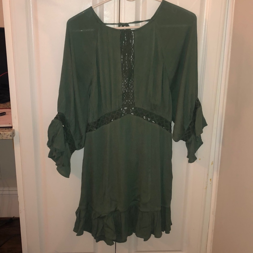 Free people green dress - size small
